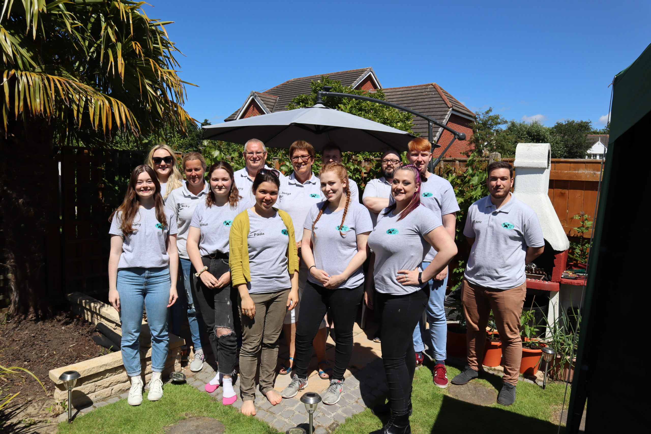 Group picture wearing the ChemEcolHull T-shirts